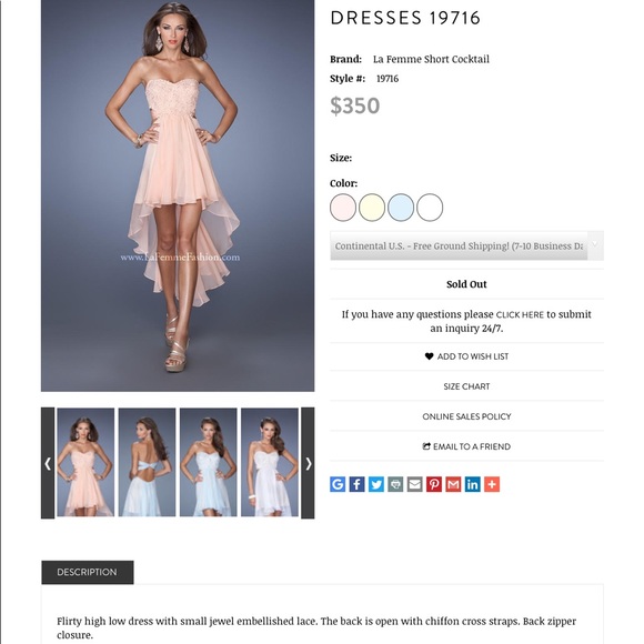 le femme Dresses & Skirts - Gorgeous le femme prom dress